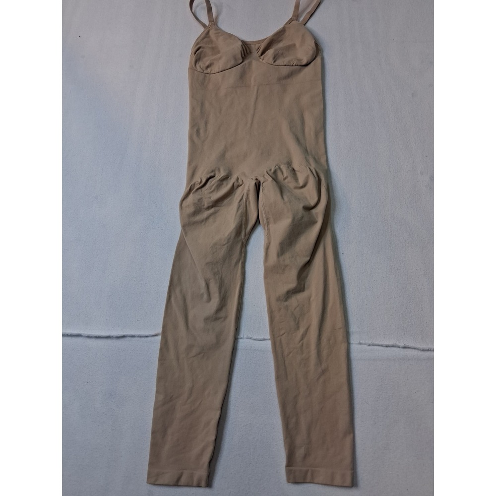 Full Body Shapewear Jumpsuit Beige XL AD6631A Seamless Compression Bodysuit 2506